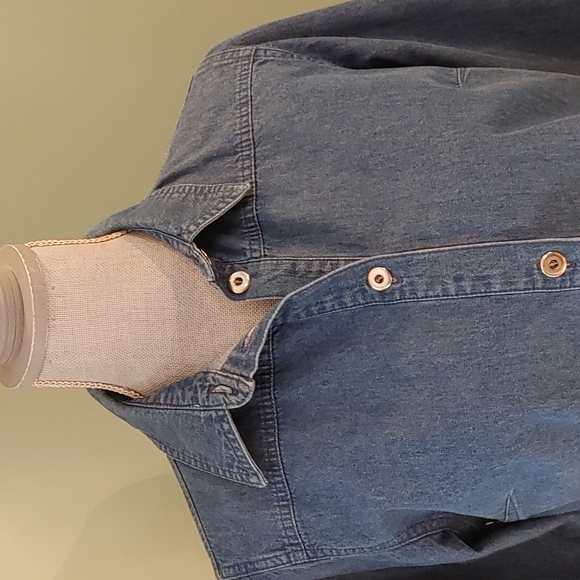 Embroidered Denim Jacket or Top Size 6 Petites - Picture 5 of 9